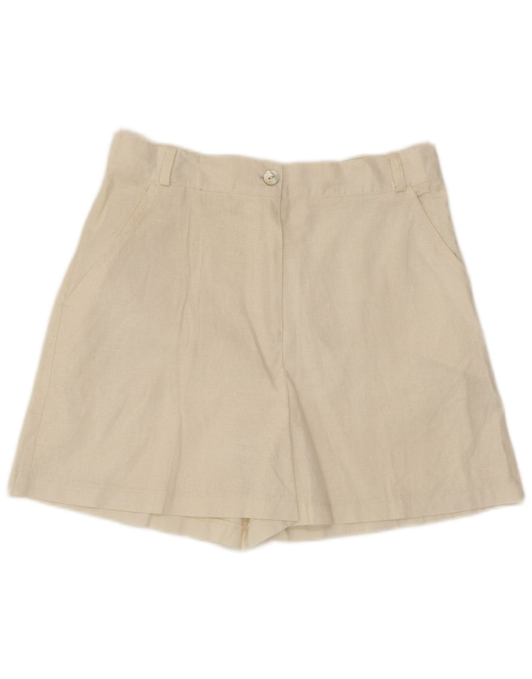 Shorts Chino feminino MAURITIUS IT 42 médio W30 linho branco