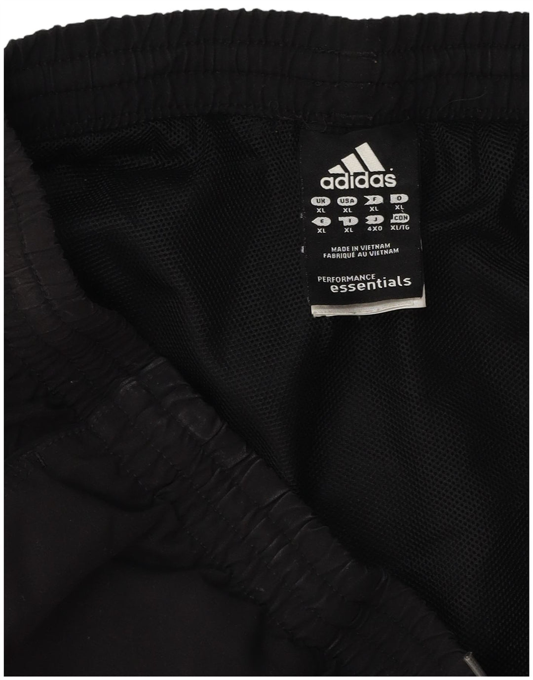 Shorts esportivos masculinos Adidas XL preto poliéster