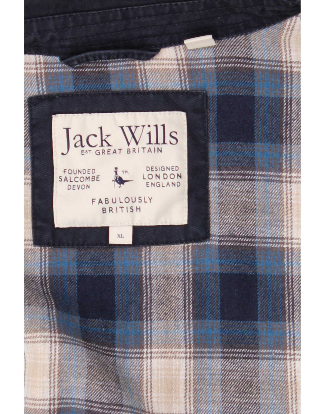 Jaqueta bomber masculina Jack Wills Reino Unido 42 XL azul marinho