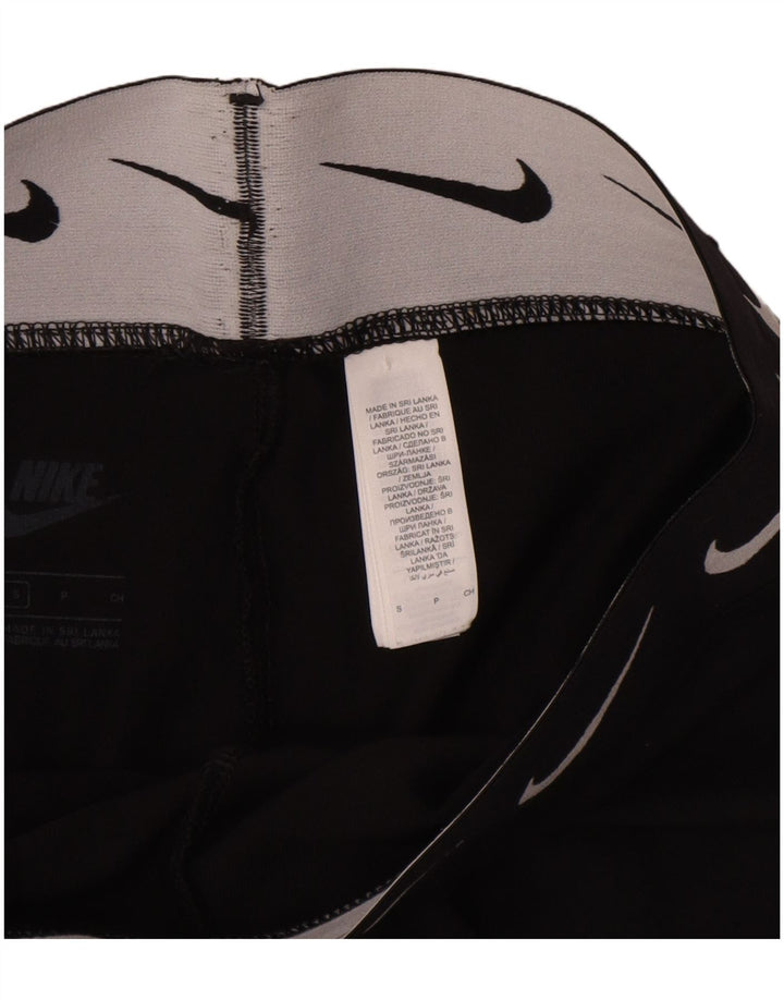 Leggings Nike Femininas Graphic UK 8 Pequenas Algodão Preto