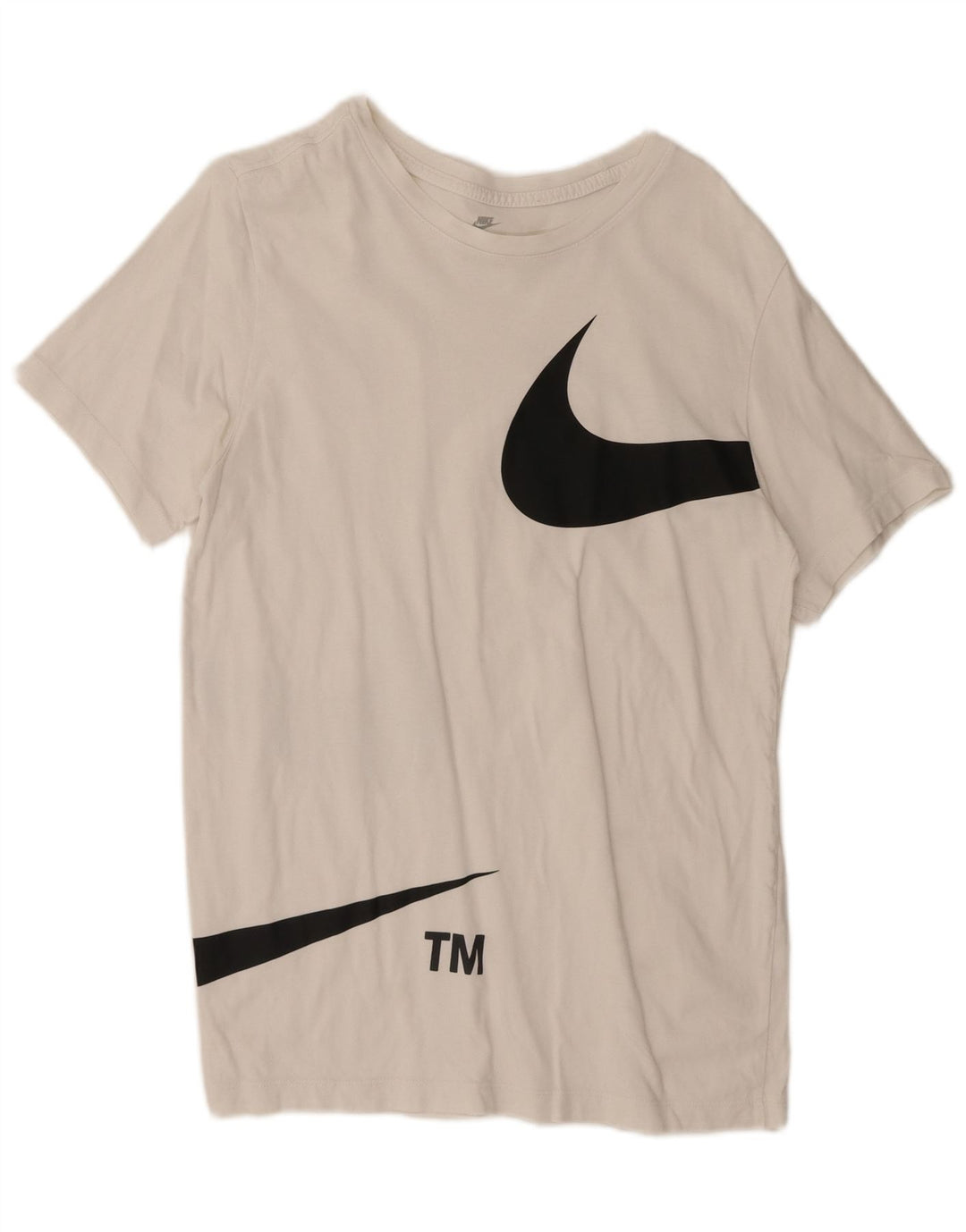 Camiseta gráfica masculina NIKE Top médio branco