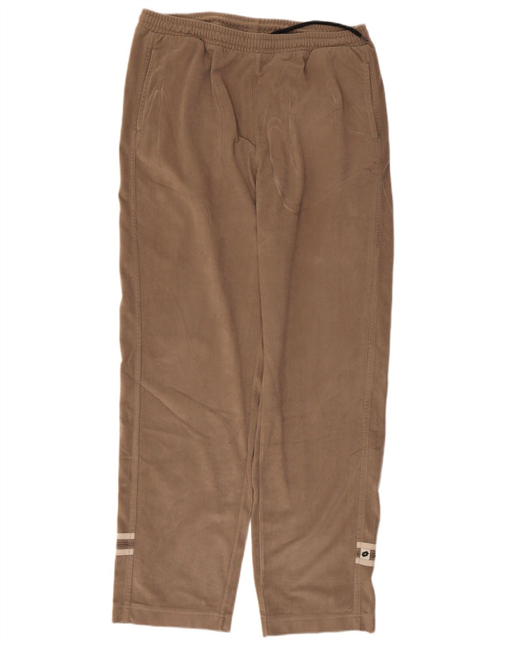 Calça de treino masculina Lotto UK 40/42 poliéster marrom médio