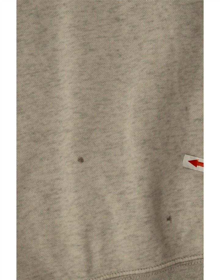 Jumper com capuz gráfico masculino Nike médio cinza algodão
