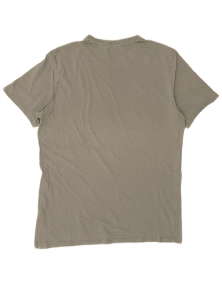 Camiseta masculina CALVIN KLEIN top pequeno algodão cinza