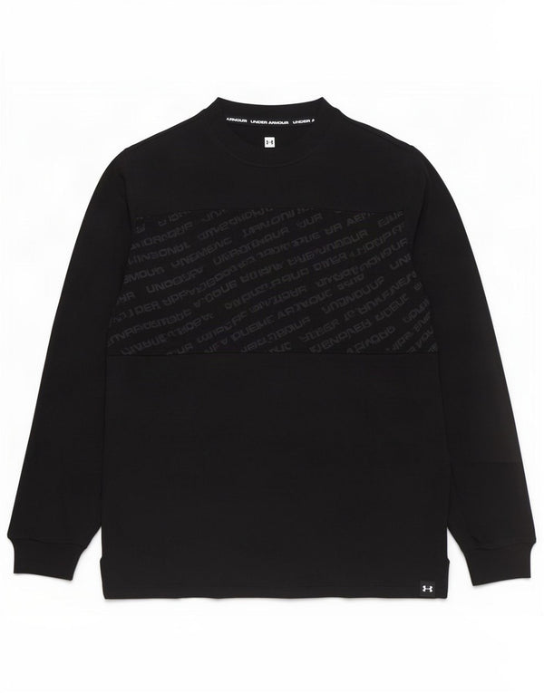 Under Armour Mens Graphic Top Manga Longa Médio Algodão Preto