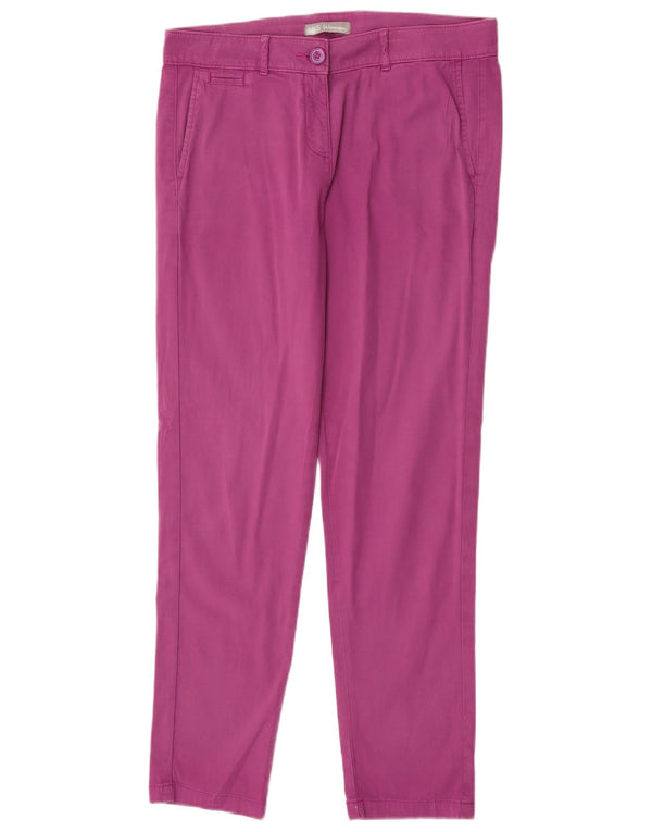 Calça Chino Feminina Marks & Spencer Slim UK 12 Médio W32 L30 Roxo