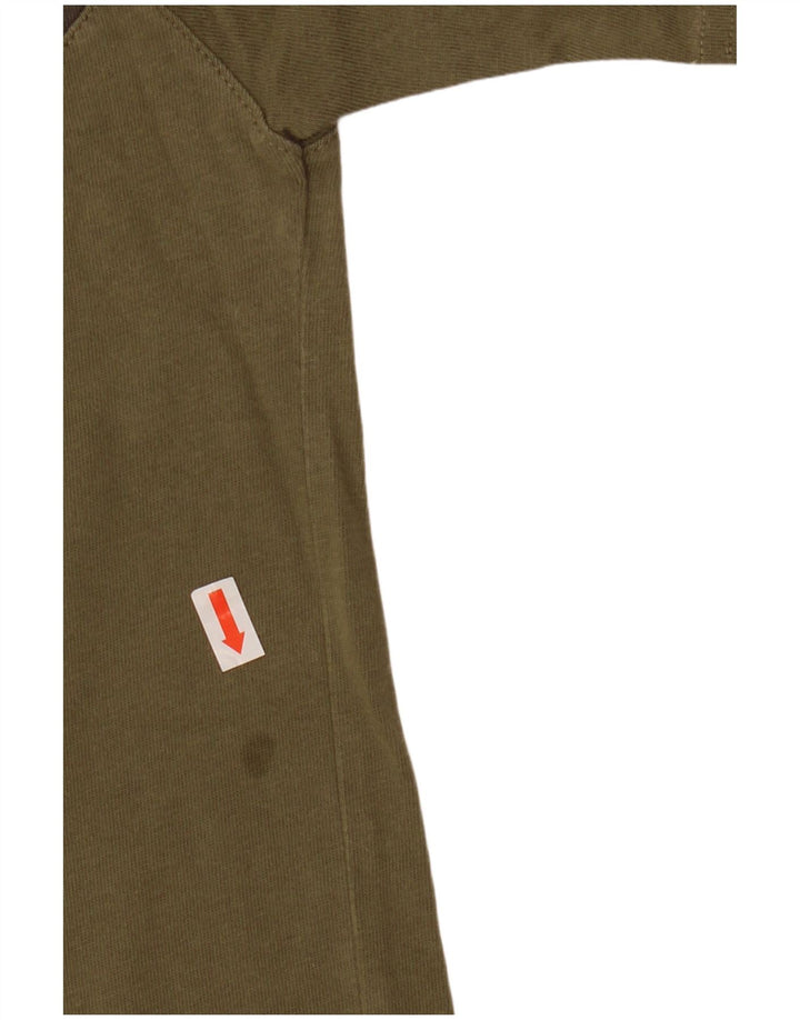 Camiseta masculina ADIDAS Top Medium Khaki Colourblock Algodão