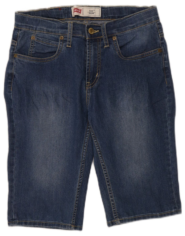 Shorts jeans Levi's Boys 511 Slim Fit 15-16 anos W30 algodão azul