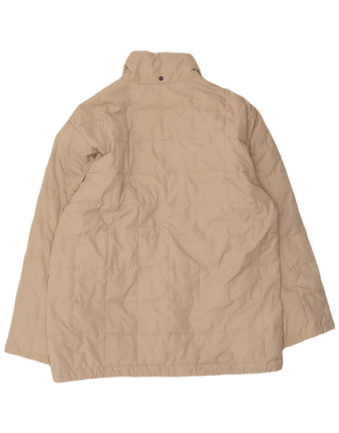 Jaqueta acolchoada masculina Sergio Tacchini UK 40 grande poliéster bege