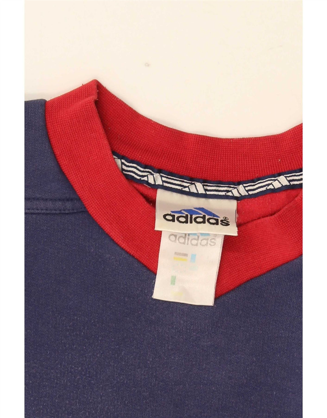 Adidas Mens Moletom Jumper Médio Azul Marinho Colorblock