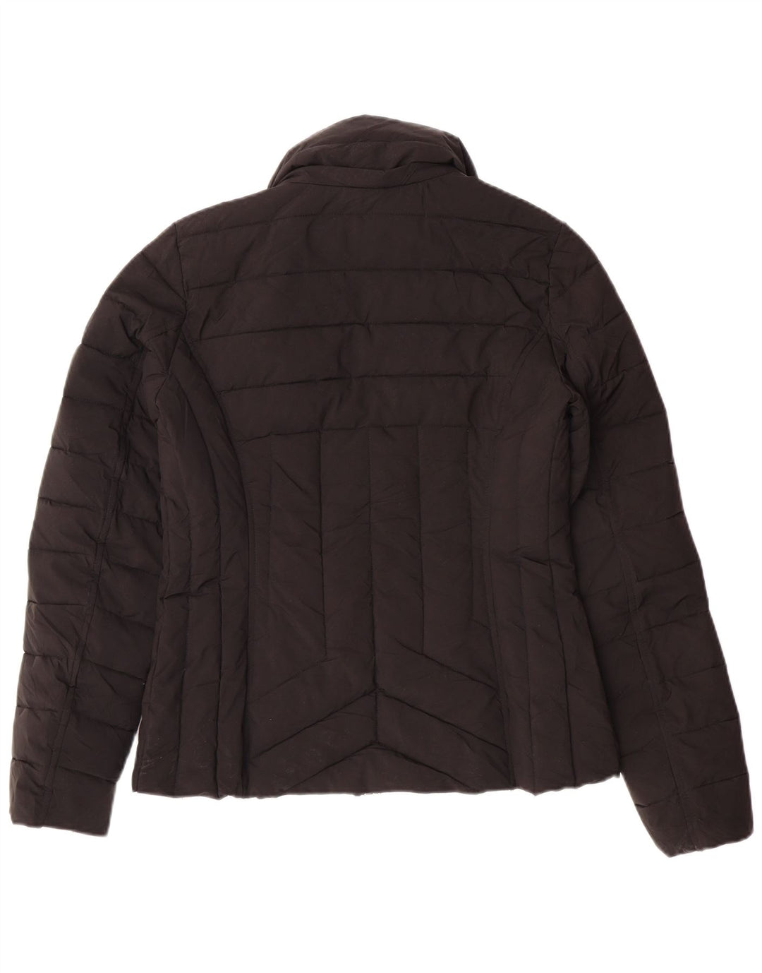 Jaqueta acolchoada feminina Nautica UK 10 poliéster preto pequeno