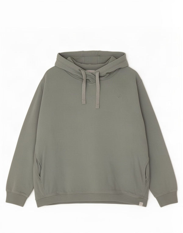 Fat Face Mens Hoodie Jumper Grande Algodão Verde