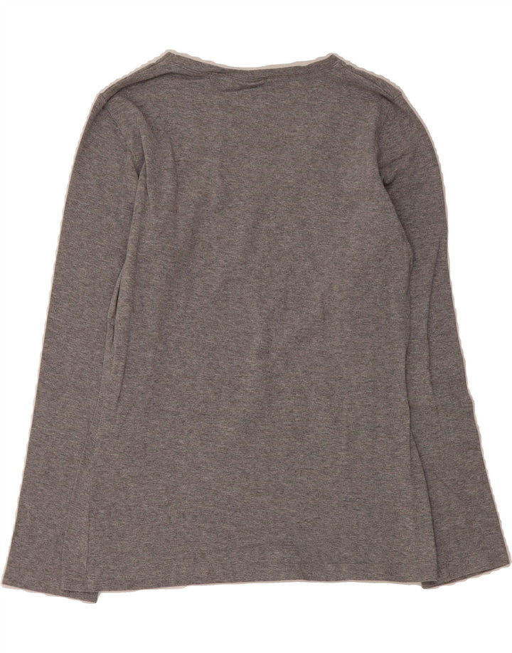 FILA Womens Top Long Sleeve UK 14 Large Grey Cotton Vintage Fila and Second-Hand Fila from Messina Hembry 