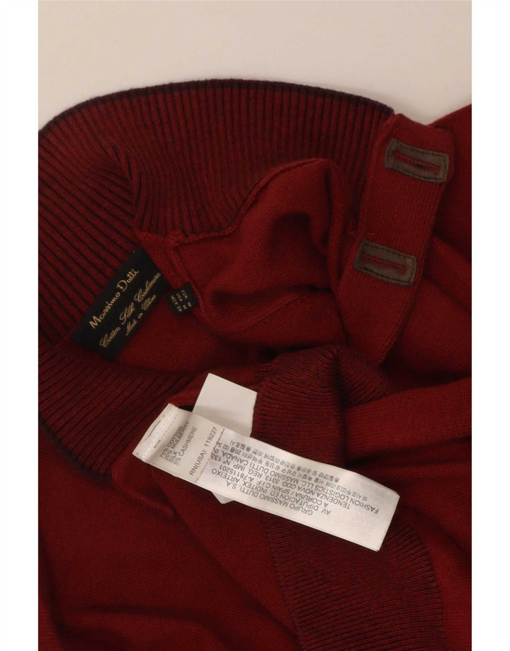 Suéter masculino Massimo Dutti com gola redonda e algodão marrom médio