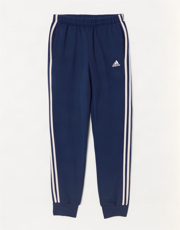 Calça de treino masculina Adidas Joggers UK 38/40 algodão azul médio