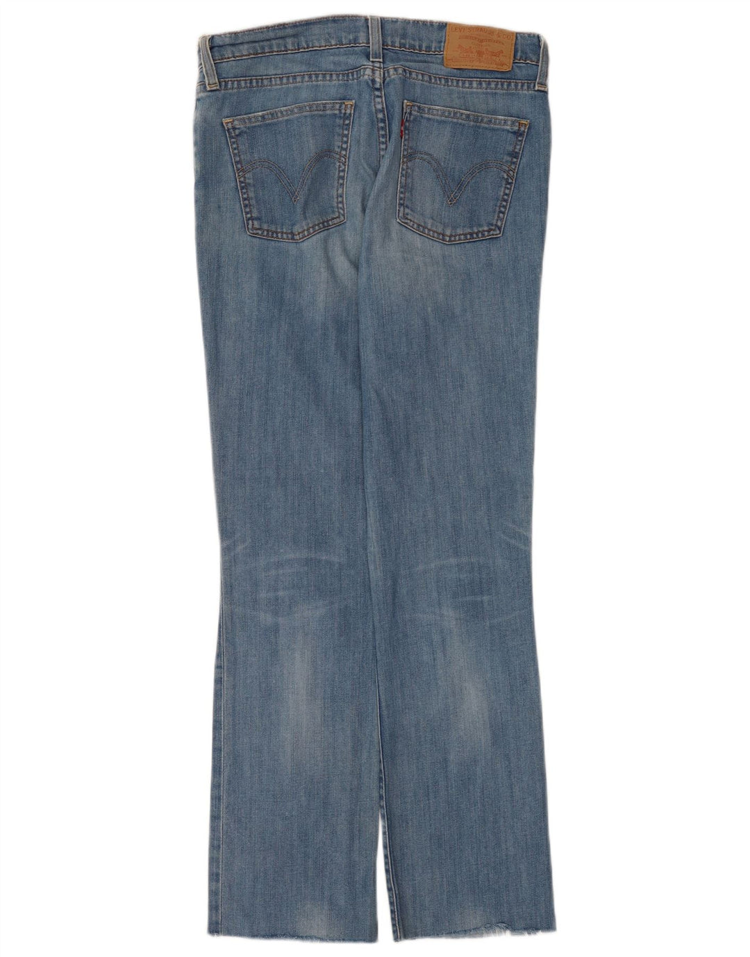 Jeans retos femininos Levi's W30 L30 algodão azul