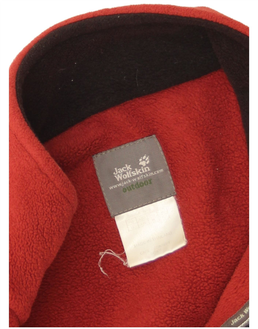 Jaqueta masculina de lã Jack Wolfskin UK 42 XL poliéster vermelho