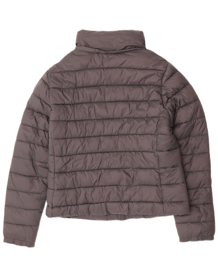Jaqueta acolchoada feminina Superdry UK 16 grande nylon cinza
