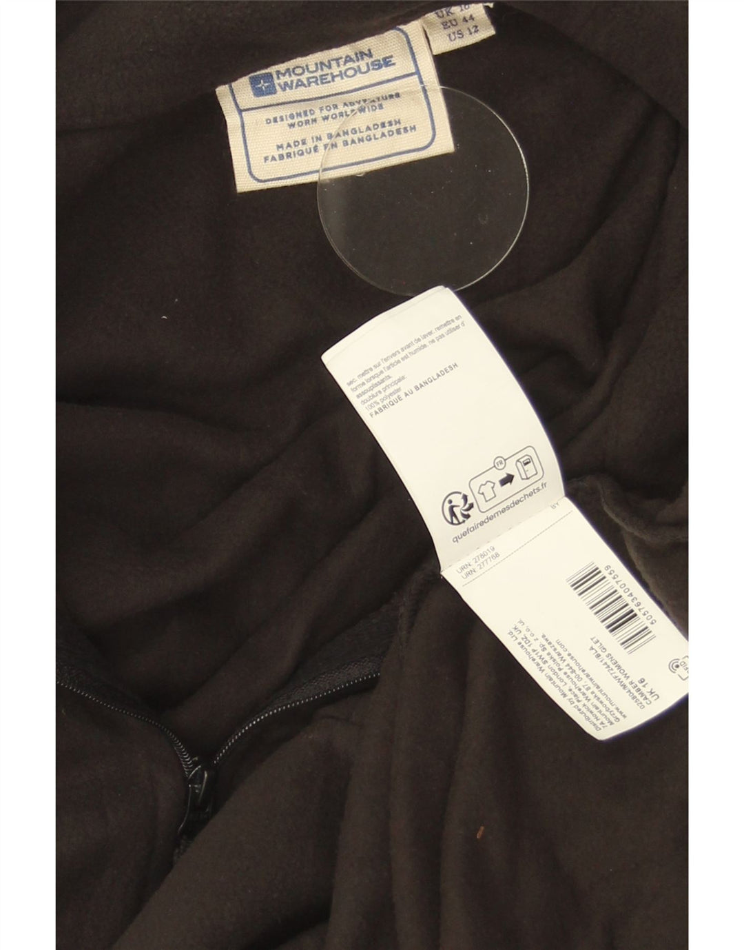 Mountain Warehouse Womens Fleece Gilet UK 16 Grande Poliéster Marrom