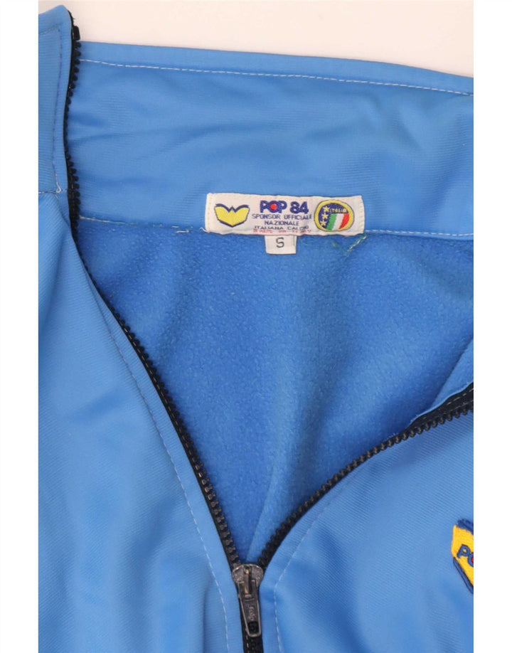 POP 84 Jaqueta masculina de agasalho pequeno azul Colourblock
