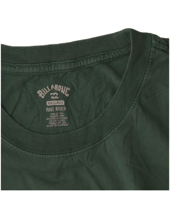 Camiseta masculina Billabong Top 2XL algodão verde