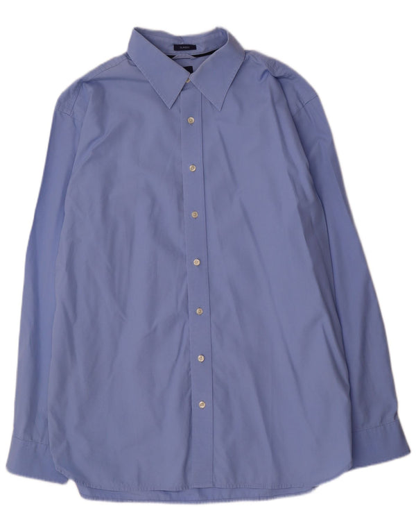 Gap Mens Classic Fit Camisa XL Azul Algodão