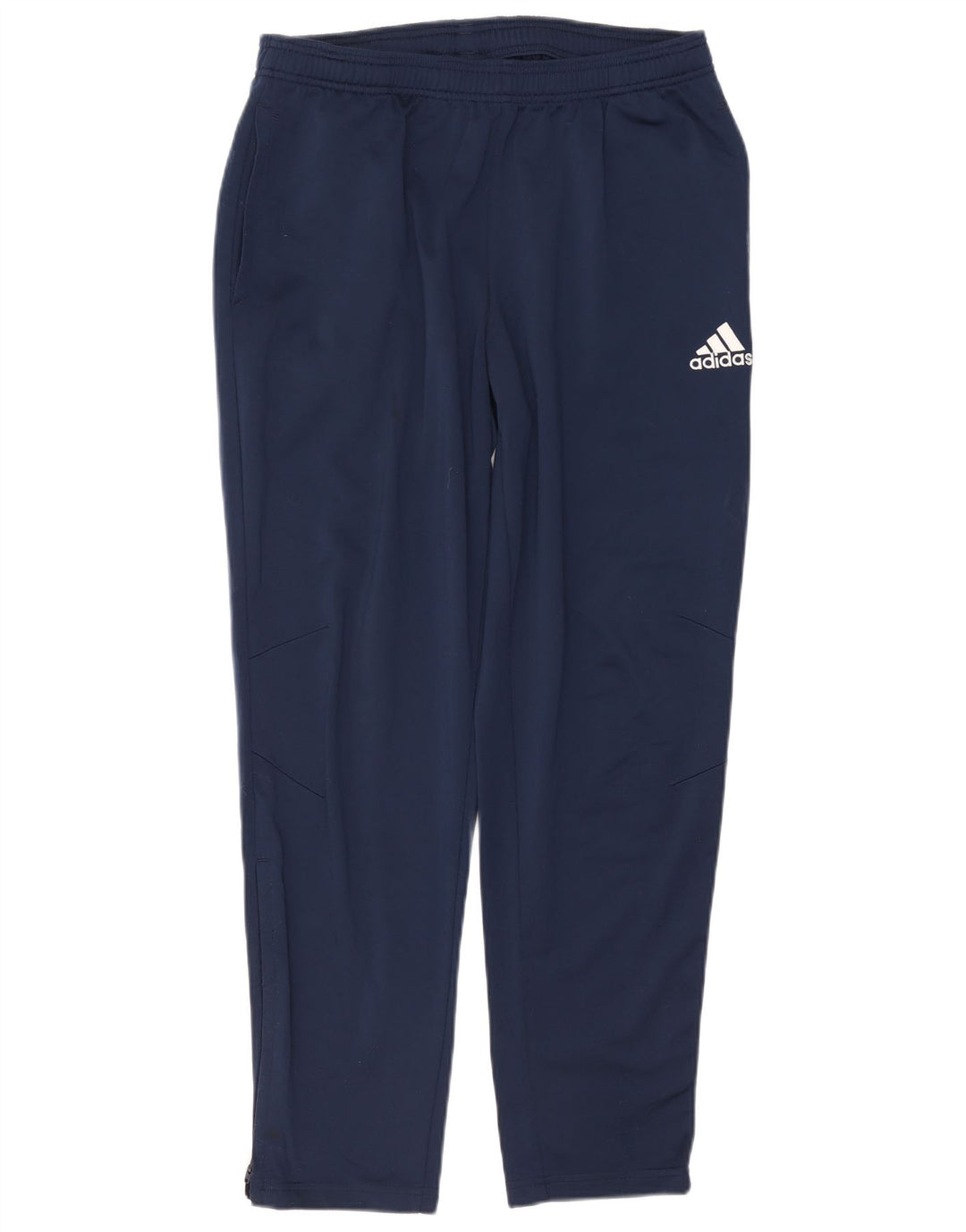 Calça de treino masculina Adidas grande poliéster azul marinho