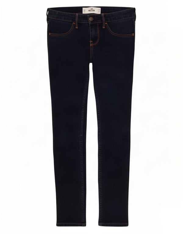 Calça jeans skinny feminina Hollister W26 L29 algodão azul marinho