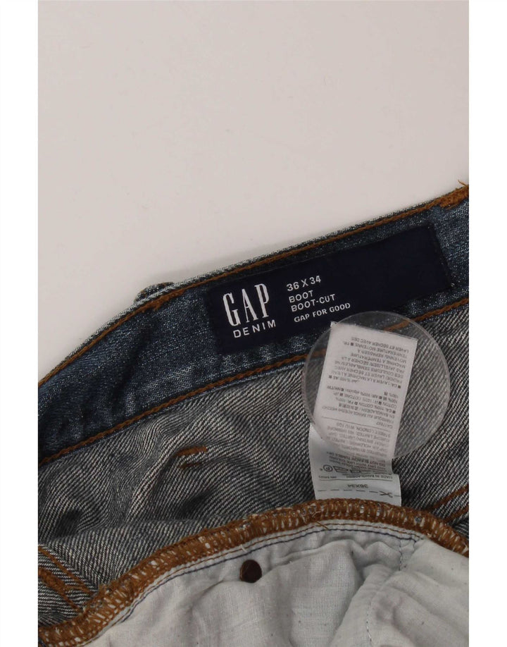 Gap Mens Bootcut Jeans W36 L34 Azul Algodão