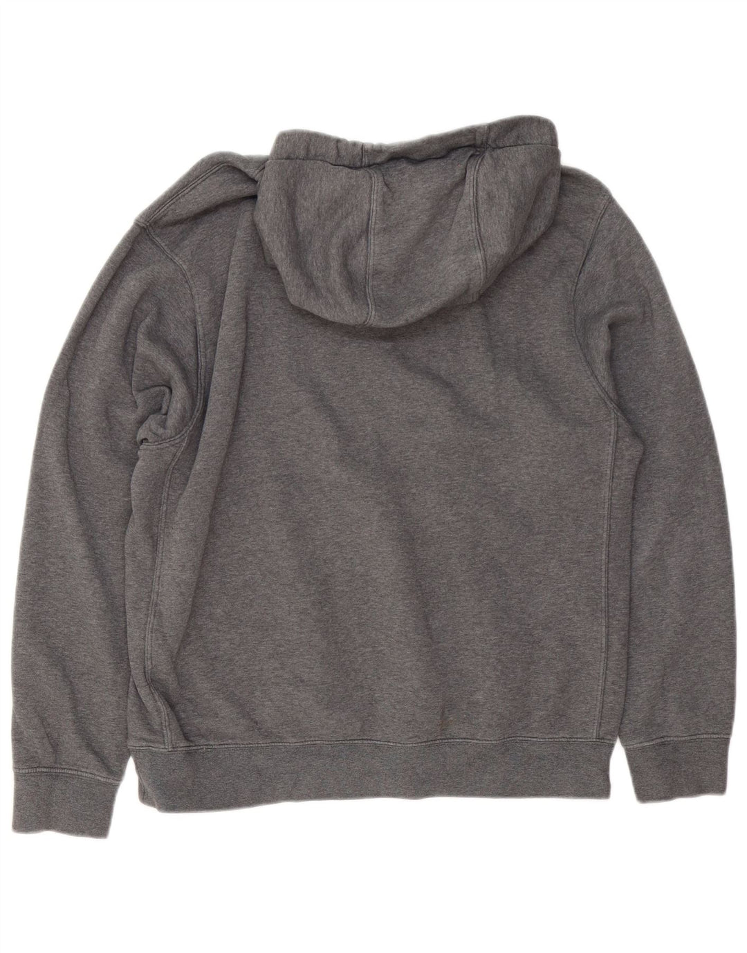 Moletom com capuz masculino Nike médio cinza manchado de algodão