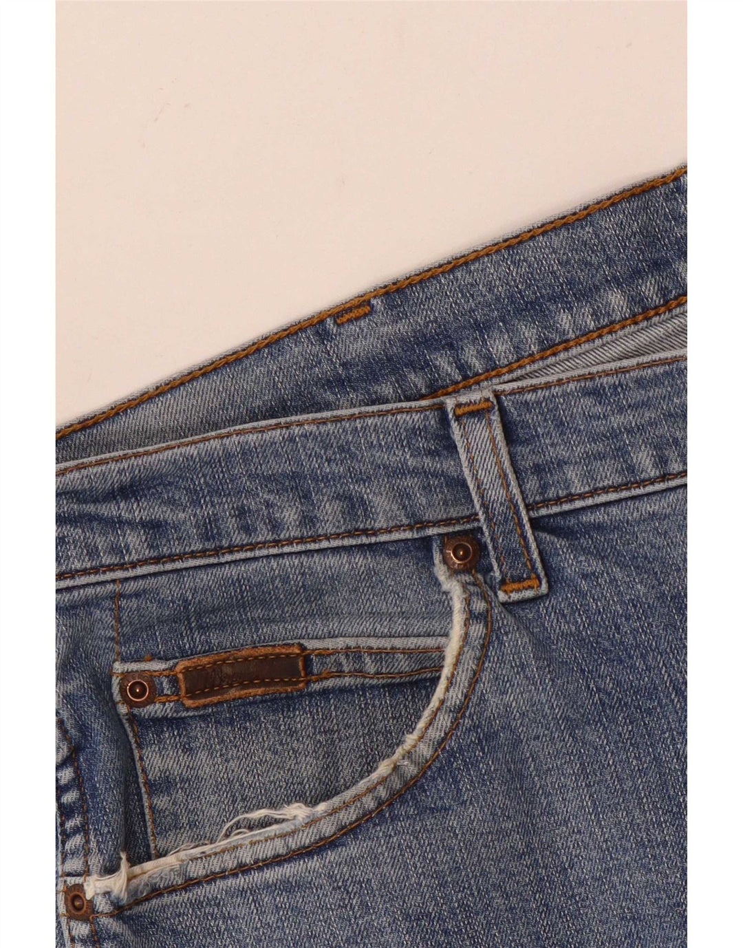 Wrangler Masculino Texas Stretch Straight Jeans W36 L30 Azul Algodão