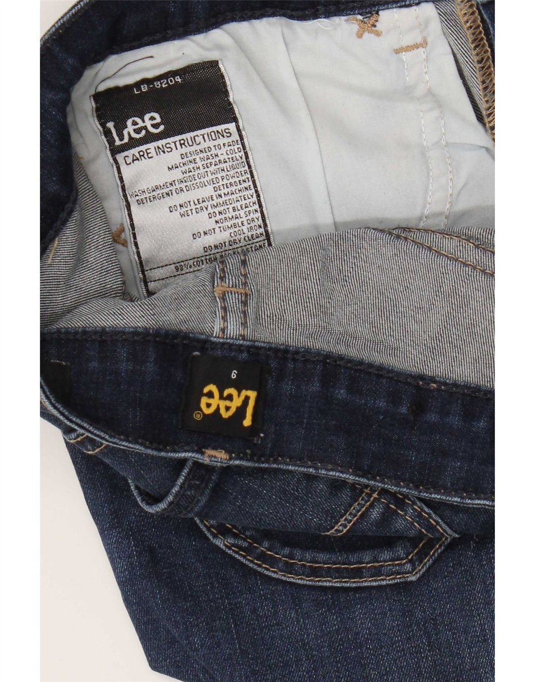 Lee Womens Bootcut Jeans EUA 9 Médio W28 L27 Algodão Azul