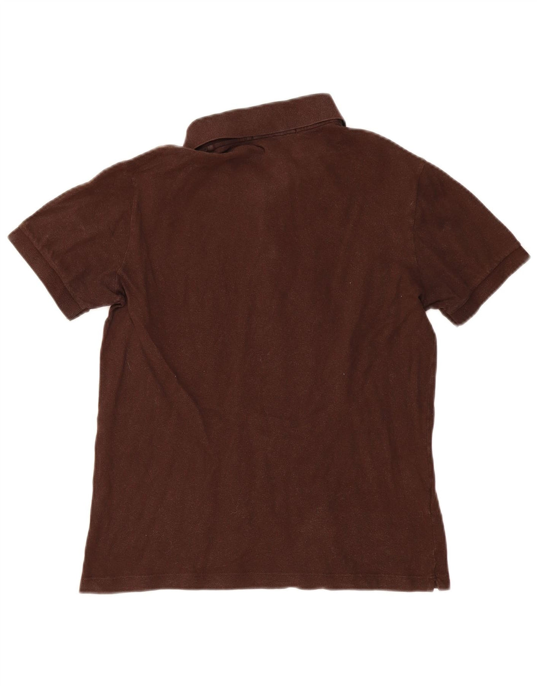 Camisa polo masculina Fred Perry pequena de algodão marrom