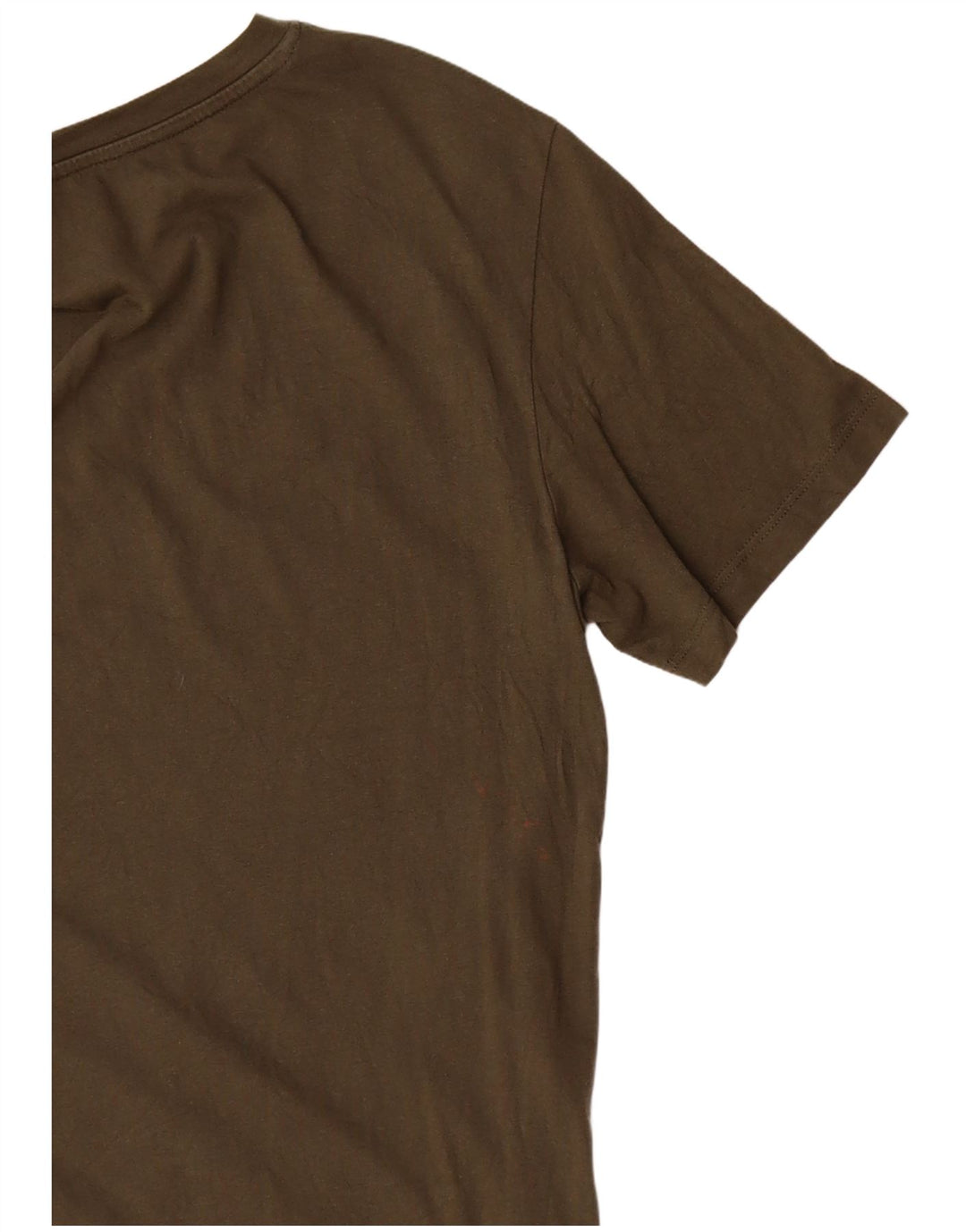 Camiseta masculina JACK & JONES de algodão cáqui médio