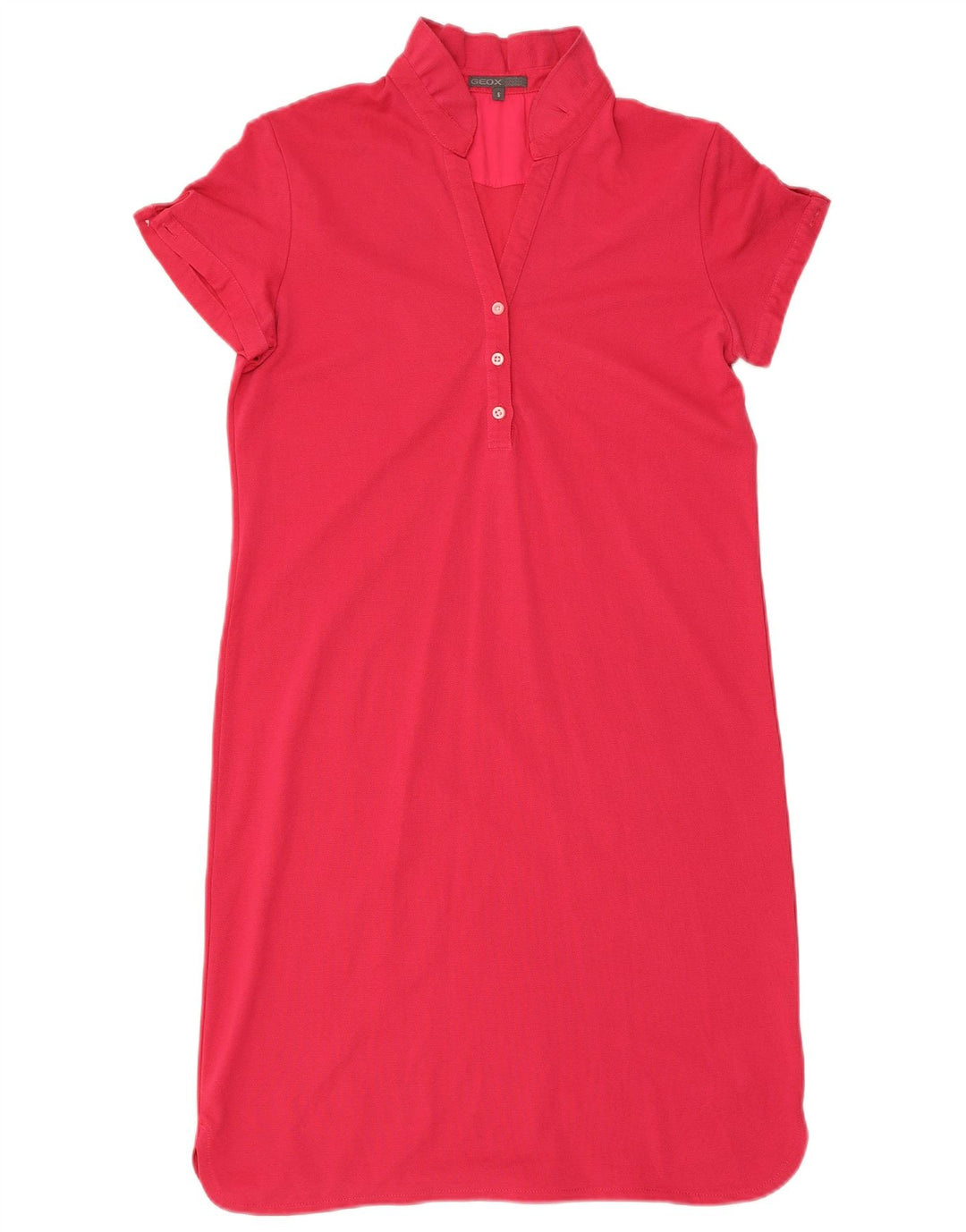 Vestido feminino Geox Shift UK 10 pequeno algodão rosa