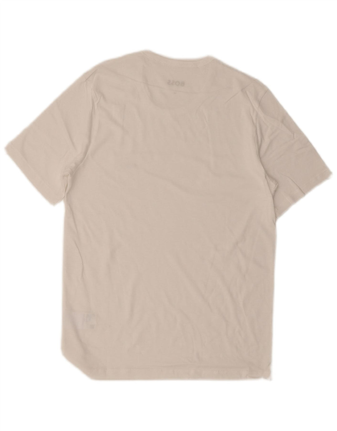 Camiseta masculina HUGO BOSS Top médio algodão branco