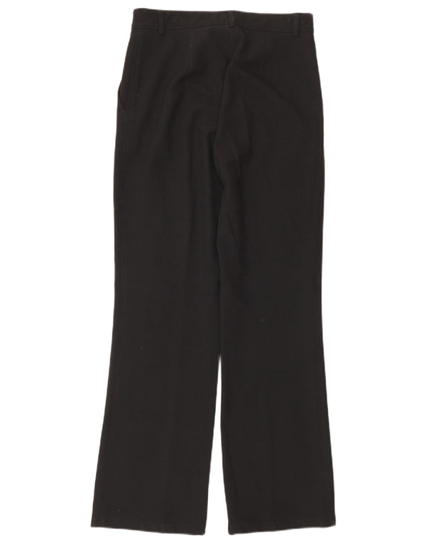 Armani Jeans Mulher Bootcut Chino Calças Reino Unido 8 Pequeno W26 L29 Preto Clássico