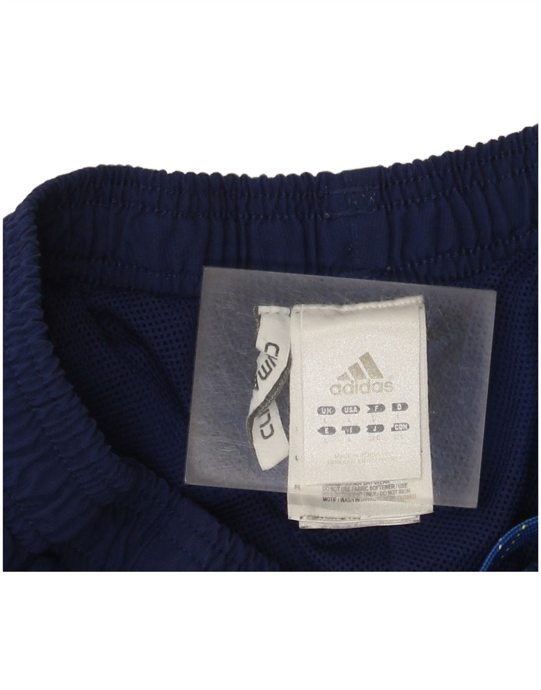 Shorts esportivos masculinos Adidas Climalite grandes poliéster azul marinho