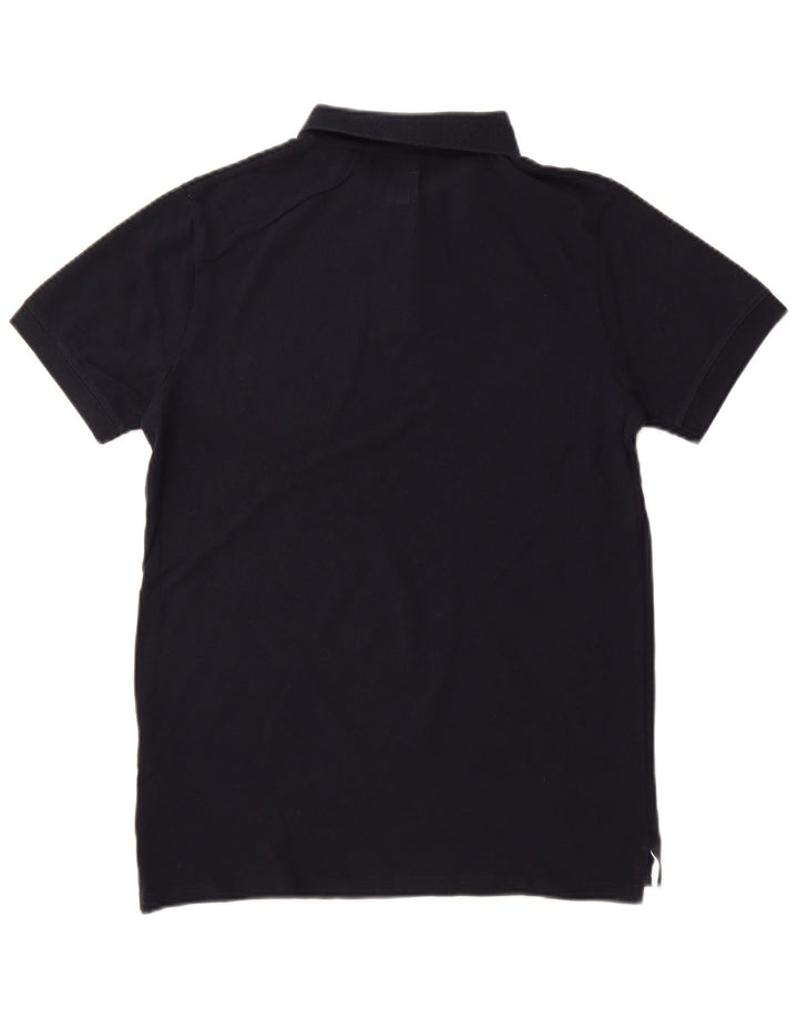 Camisa polo masculina JACK WILLS de algodão azul marinho médio