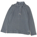 Suéter feminino com gola redonda JOULES Reino Unido 12 listrado azul médio