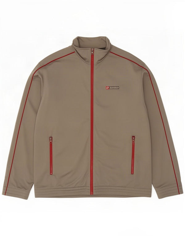 Lotto Mens Tracksuit Top Jacket Grande Cinza