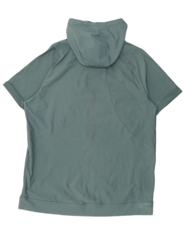 Under Armour masculino pulôver com capuz moletom top grande turquesa elastano