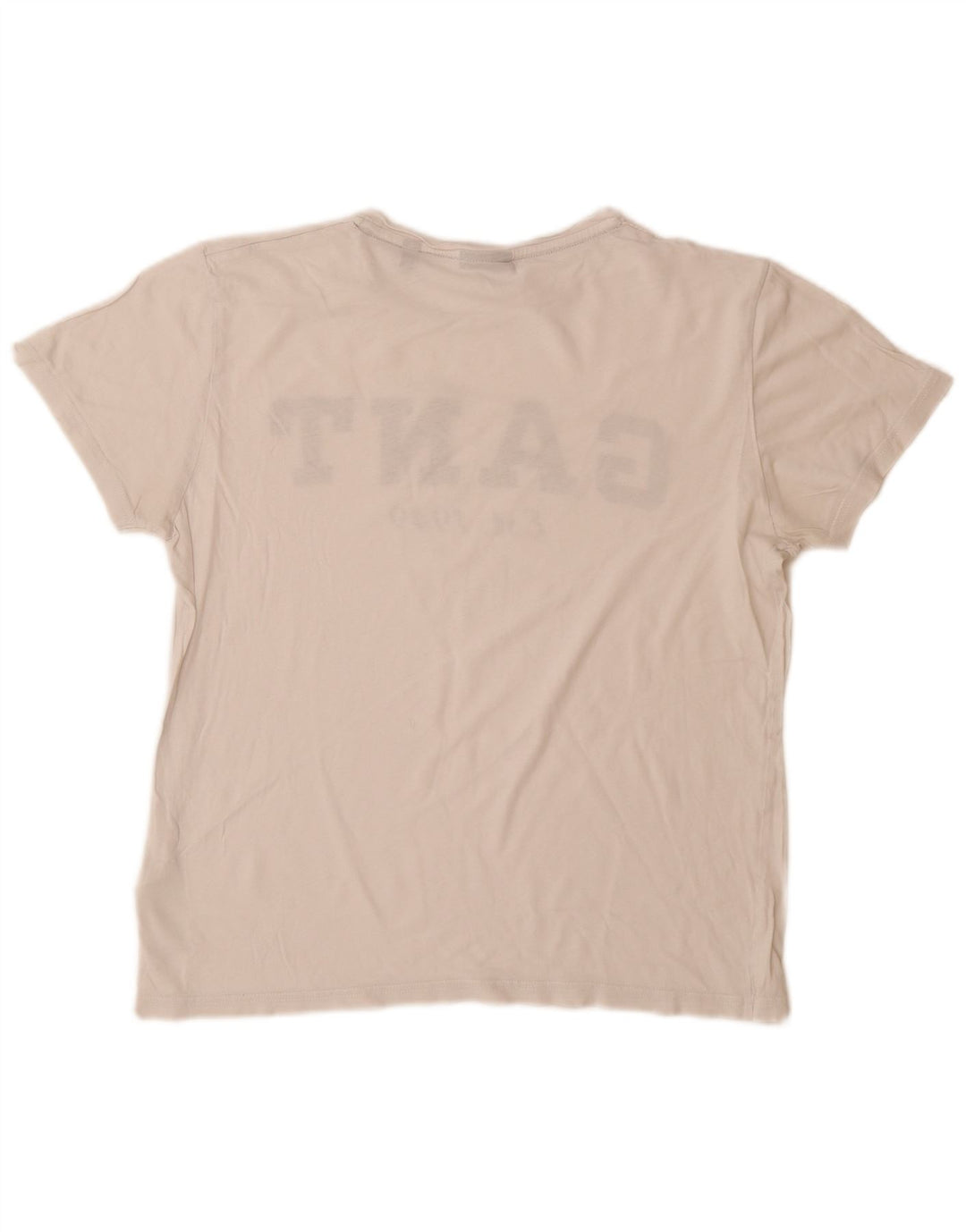 Camiseta feminina Gant com estampa gráfica UK 14 médio off white algodão