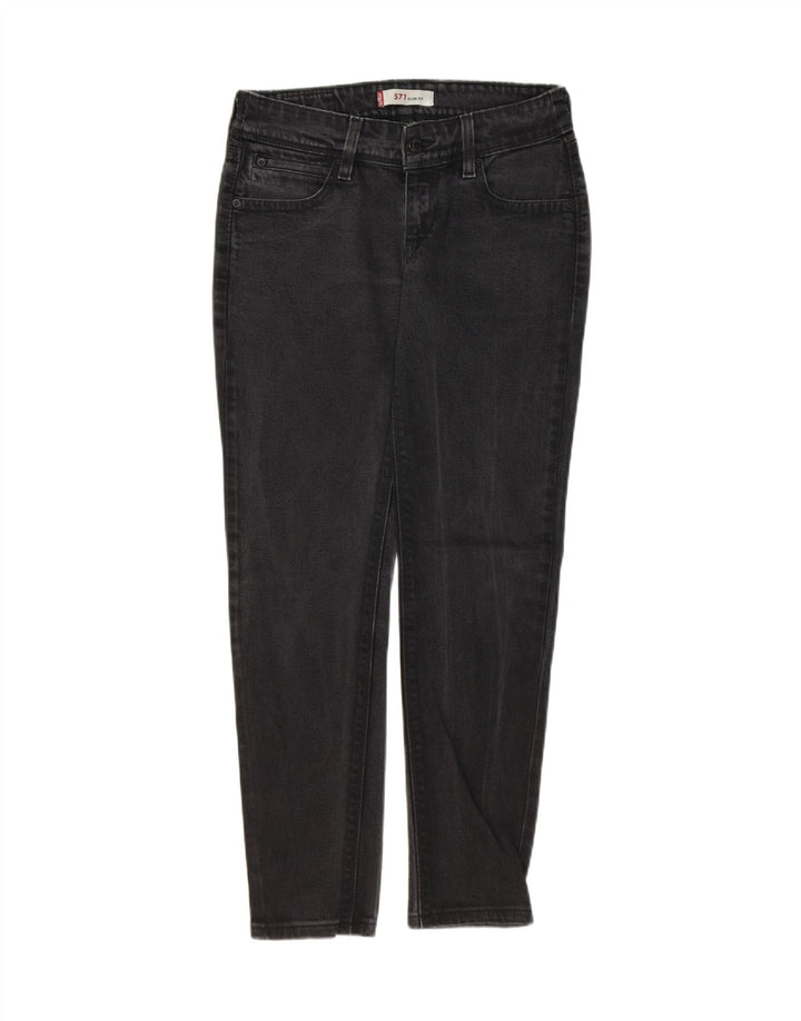 Calça jeans feminina LEVI'S 571 Slim W30 L28 preta