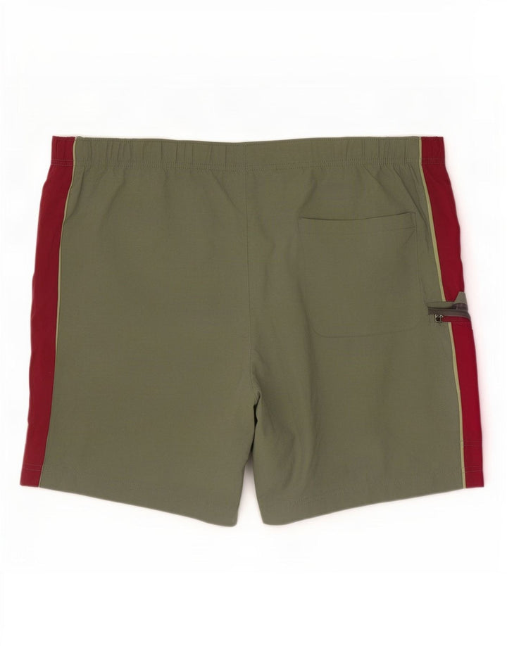 Shorts de natação masculino Marks & Spencer grande verde colorblock poliamida