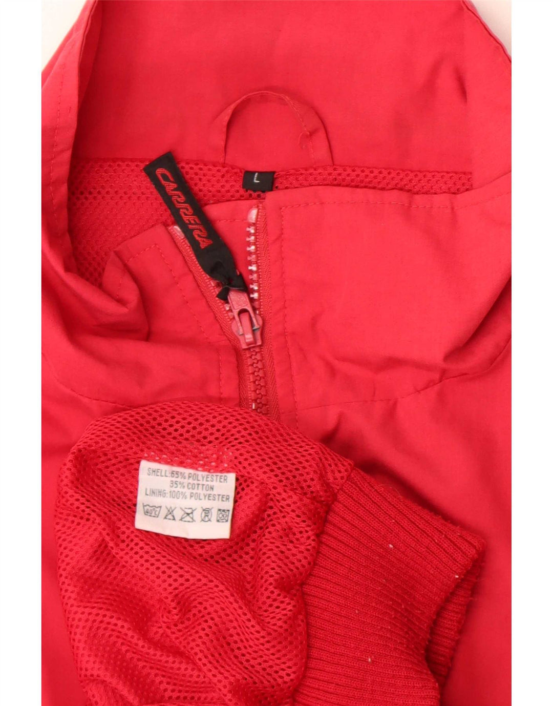 Jaqueta Bomber Carrera Masculina UK 40 Grande Poliéster Vermelho