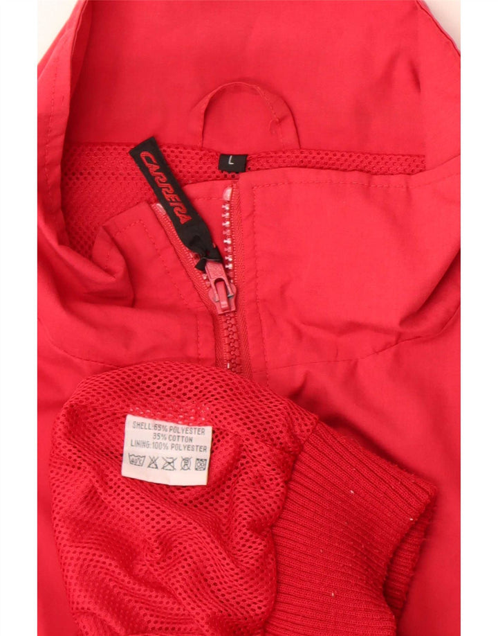 Jaqueta Bomber Carrera Masculina UK 40 Grande Poliéster Vermelho