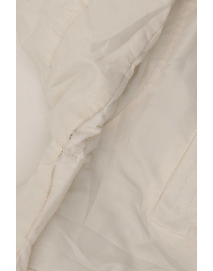 Jaqueta bomber masculina com capuz Jack & Jones Reino Unido 38 poliéster branco médio