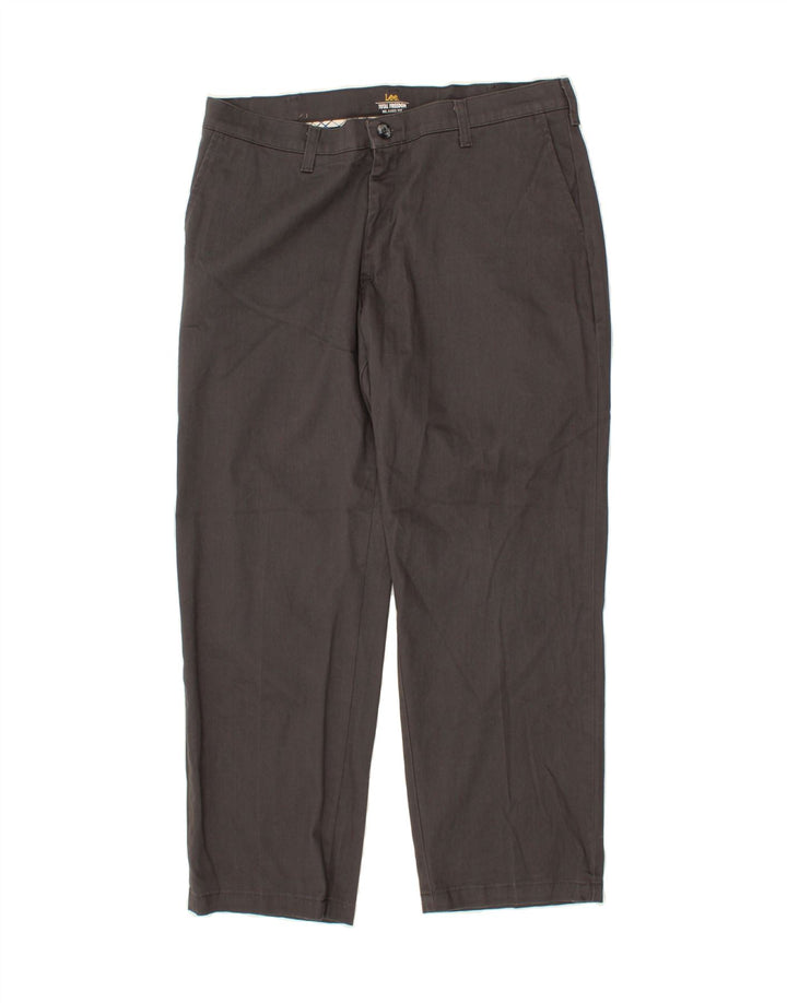 LEE Mens Straight Chino Trousers W34 L29 Grey Cotton Vintage Lee and Second-Hand Lee from Messina Hembry 