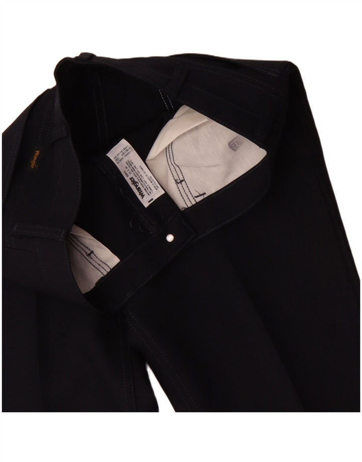 Calça Wrangler masculina reta casual W33 L29 poliéster azul marinho